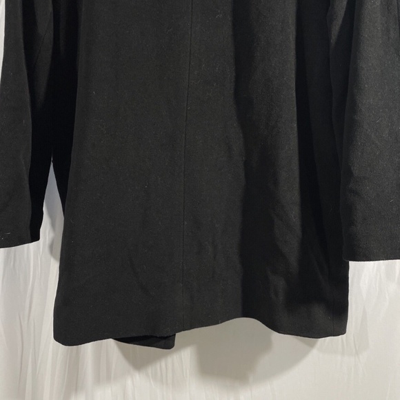 NEW Trina Turk [ 14‎ ] Wool Blend Double Breasted Pea Coat in BLACK - Picture 14 of 16